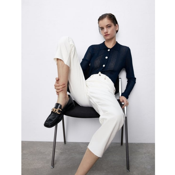 Zara | Premium High Waist Ankle Straight Jeans - Picture 4 of 8